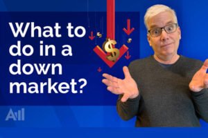 YouTube cover art for "What to do in a down market"