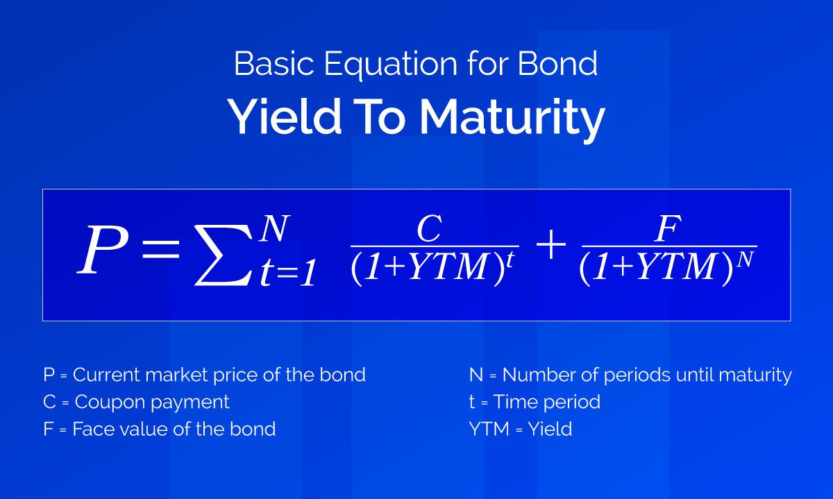 the equation for a bond's yield to maturity